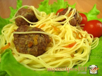 Pasta with meatballs